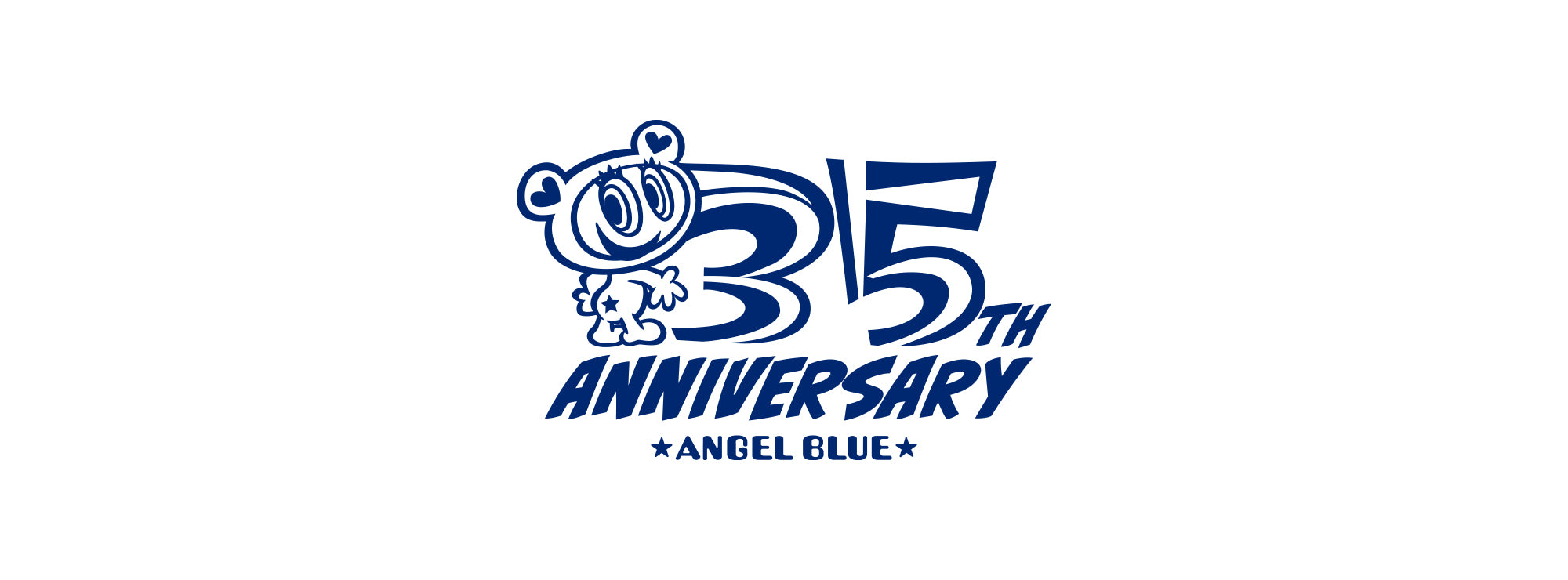 エンジェルブルーの35周年を記念した“発泡ロゴTシャツ”がご好評