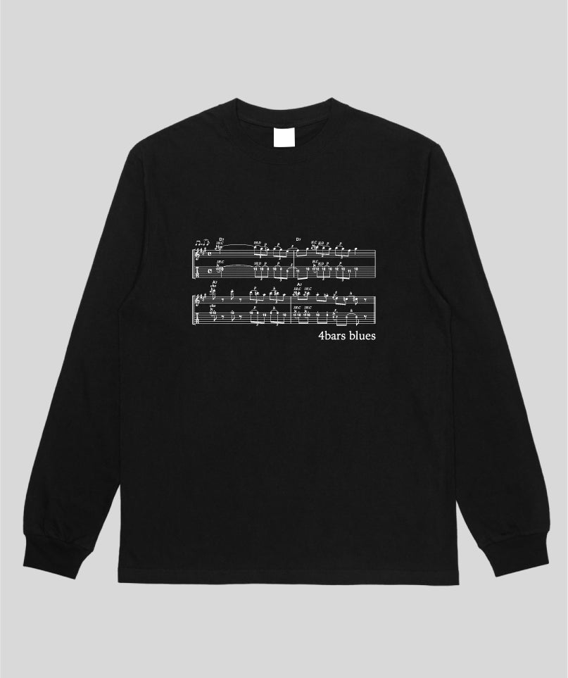 ブルース・ギター楽譜4小節のロンT:送奏