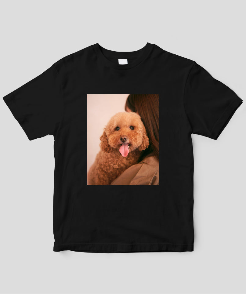 『愛犬まろんちゃんTシャツ/小玉梨々華(わーすた)』ロゴなし