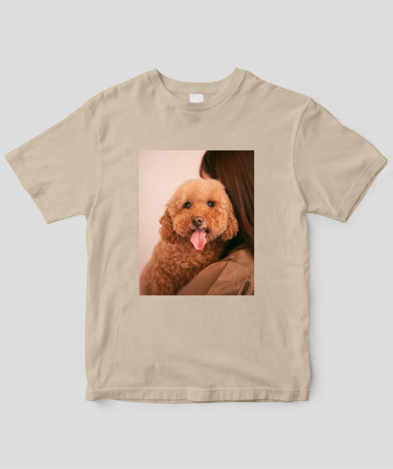 『愛犬まろんちゃんTシャツ/小玉梨々華(わーすた)』ロゴなし
