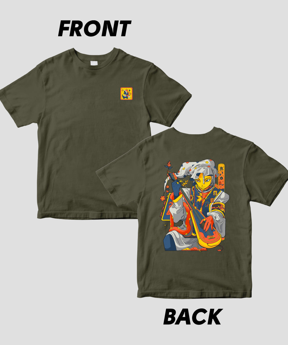 BAKUI「おといろびとのしらべ」半袖Tシャツ