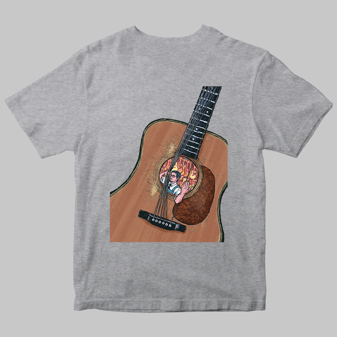 運命の1本を見つけるアコースティック・ギターTシャツ