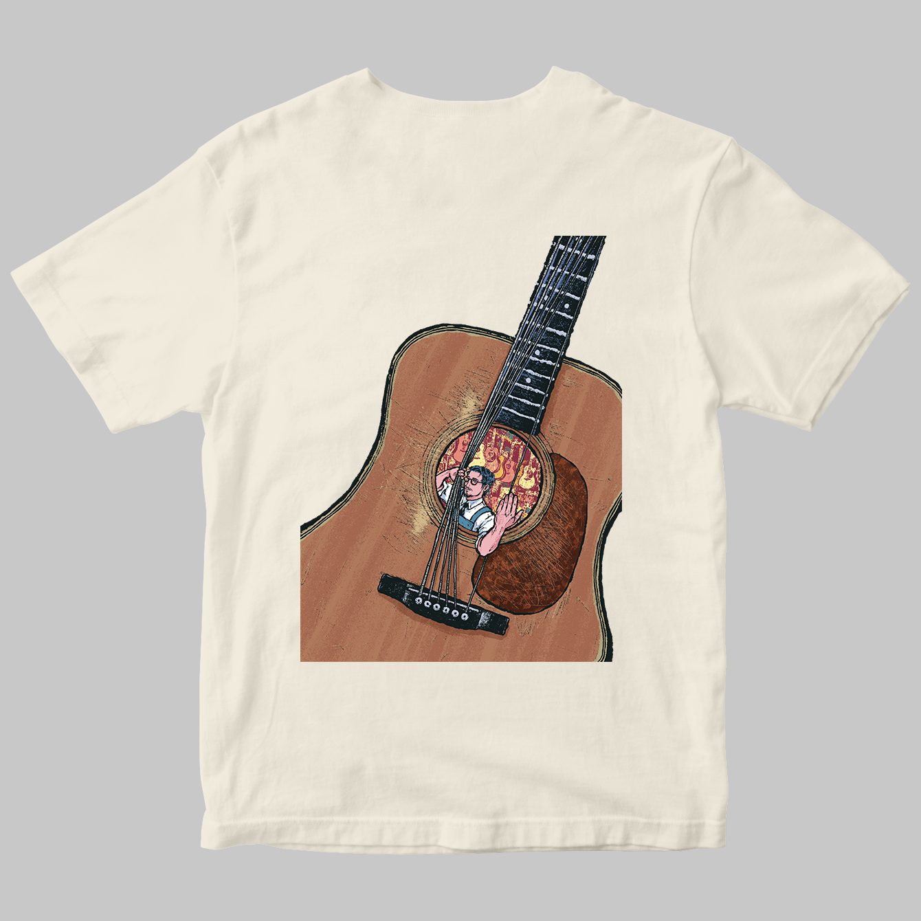 運命の1本を見つけるアコースティック・ギターTシャツ