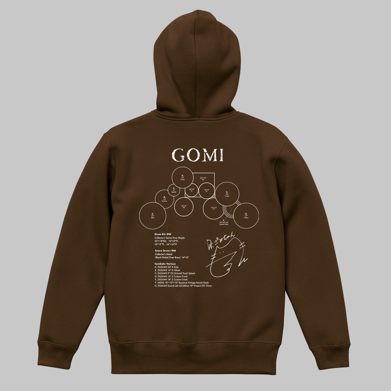 Drummer's Set Up Vol.33 GOMI “Hoodie”