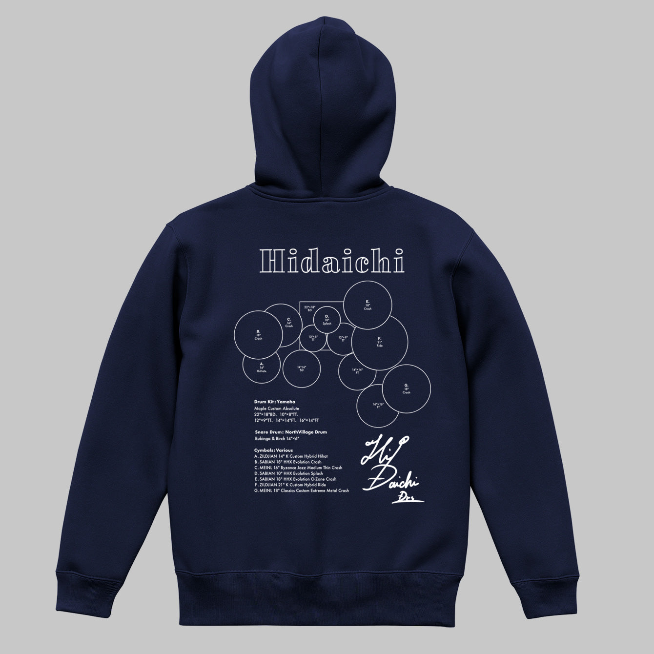 Drummer's Set Up Vol.31 肥田 大地 “Hoodie”