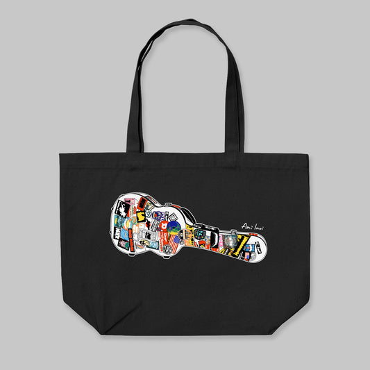 猪居亜美オリジナル・トートバッグ "Sticker Guitar Case"