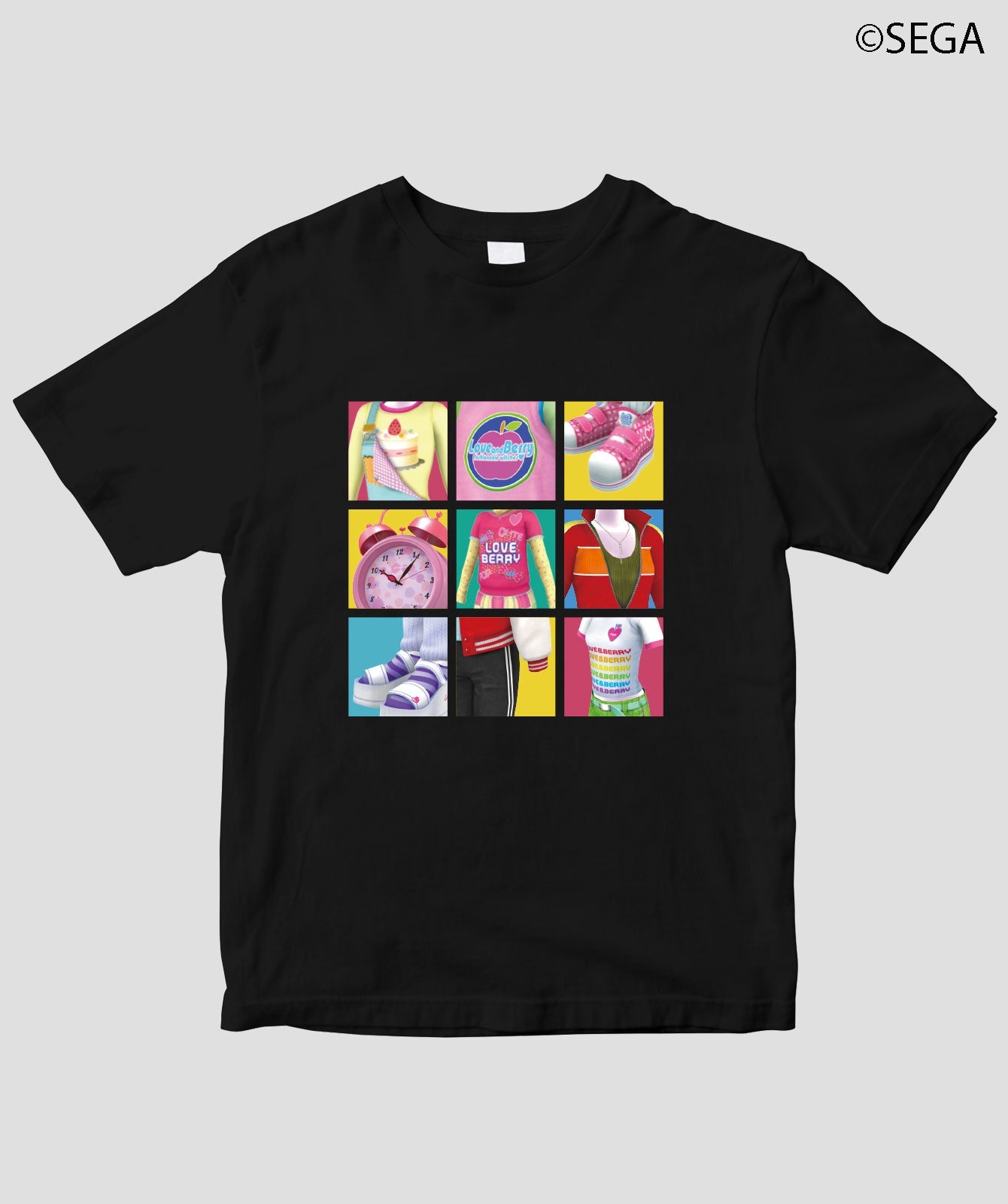 『オシャレ魔女 ラブ and ベリー コラージュTシャツA』