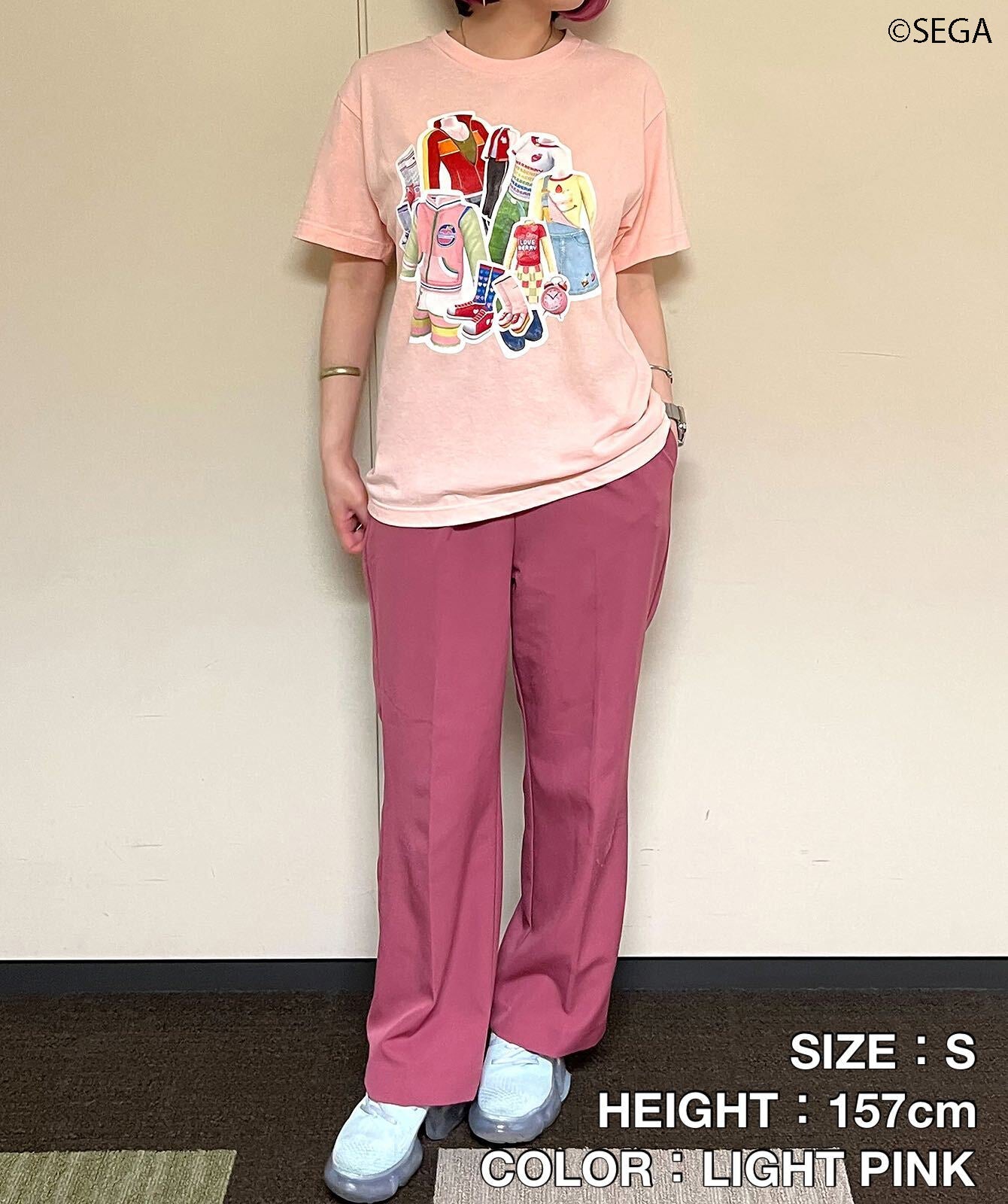 『オシャレ魔女 ラブ and ベリー コラージュTシャツB』