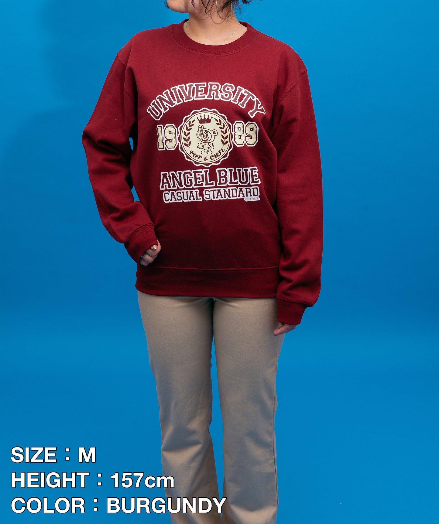 エンジェルブルー・ナカムラくんカレッジスウェット