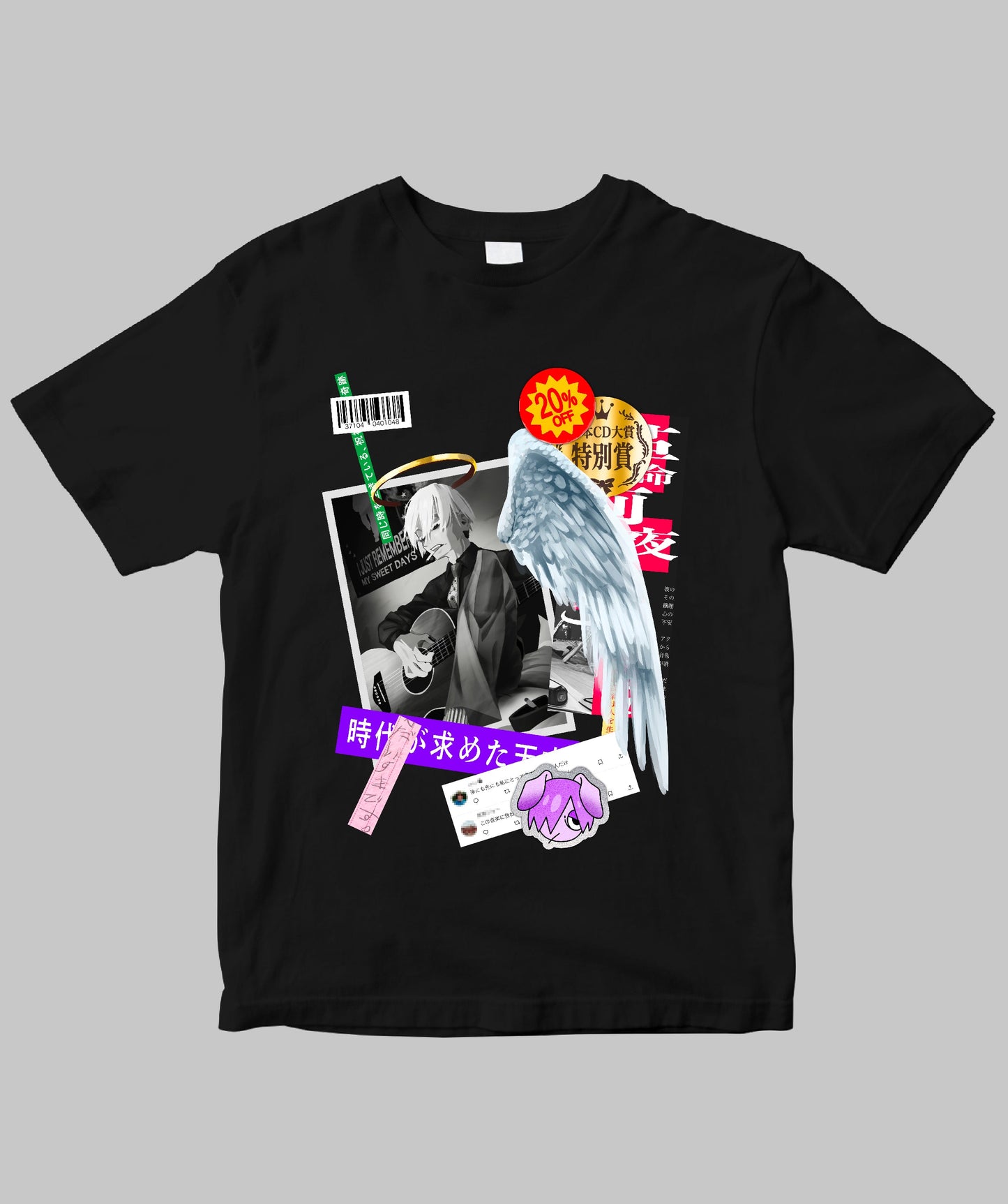しまぐち ニケ「LABEL」半袖Tシャツ