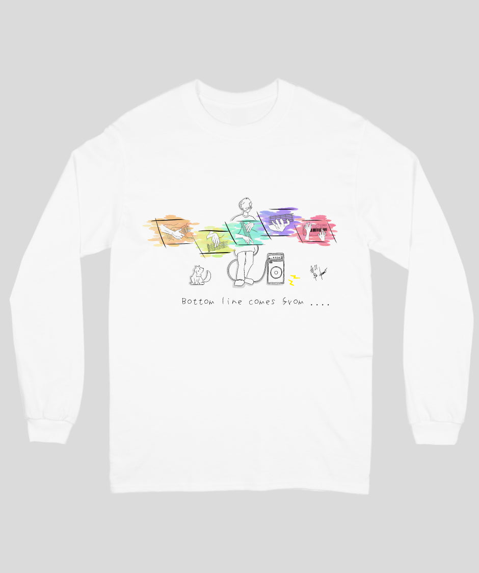 “Hands of Bassist”Tシャツ(長袖)