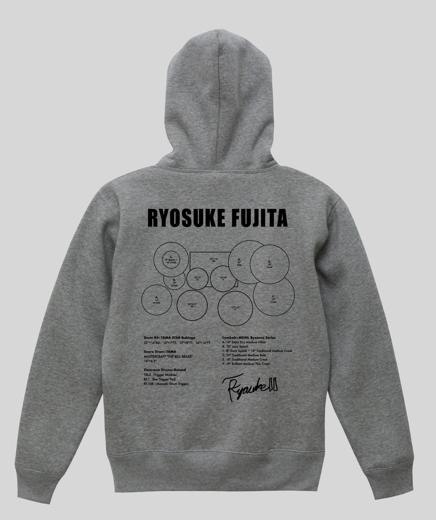 Drummer's Set Up Vol.36 藤田 亮介 “Hoodie”