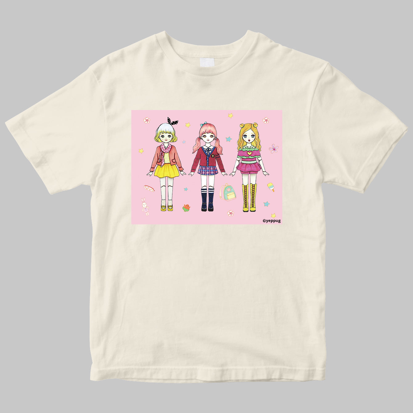 Yeppugのきせかえペーパードールブック 書籍+半袖Tシャツ セット