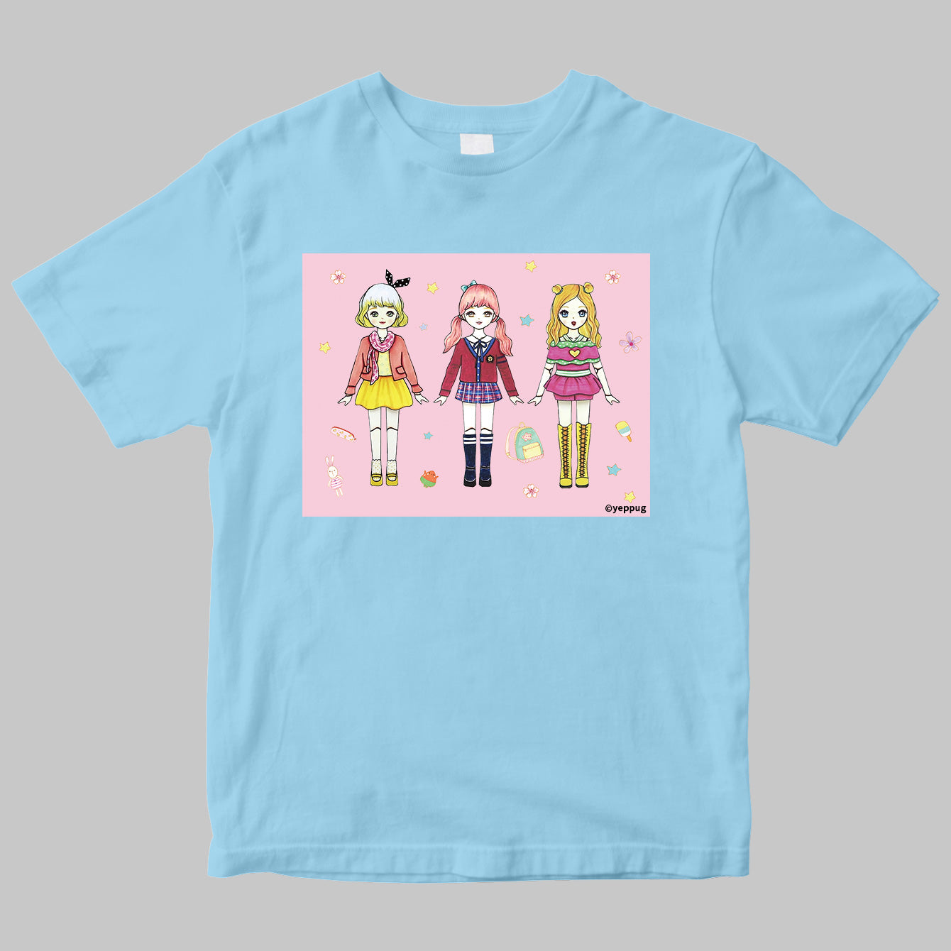 Yeppugのきせかえペーパードールブック 書籍+半袖Tシャツ セット