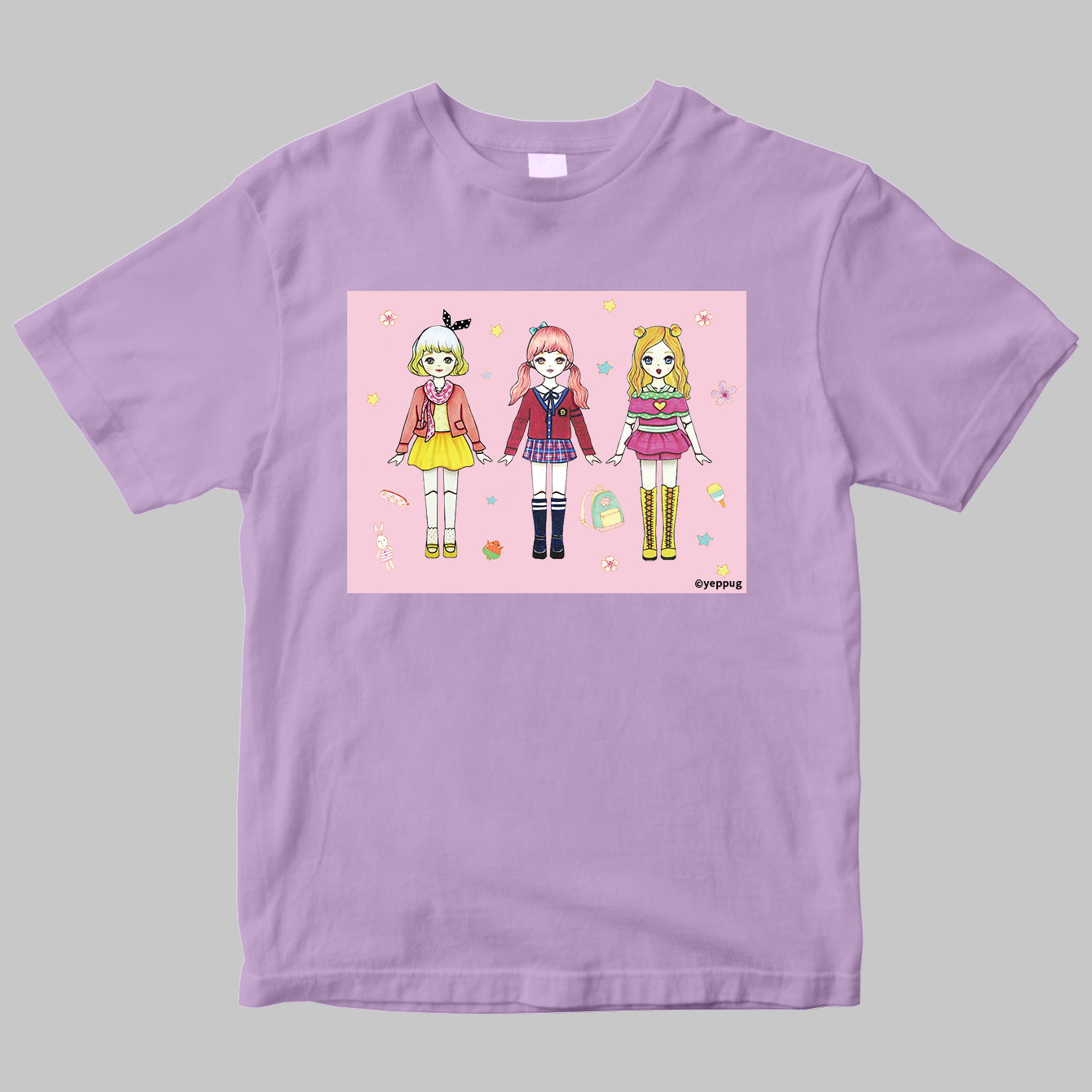 Yeppugのきせかえペーパードールブック 書籍+半袖Tシャツ セット