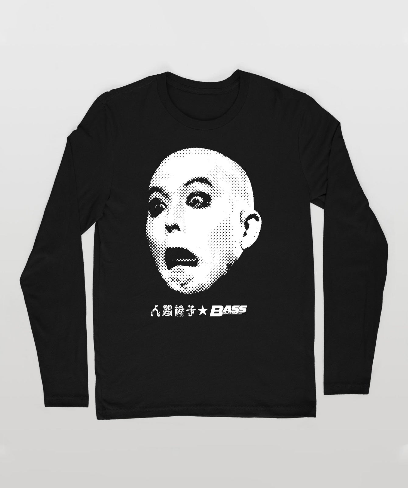 人間椅子「顔ロゴ」長袖Tシャツ