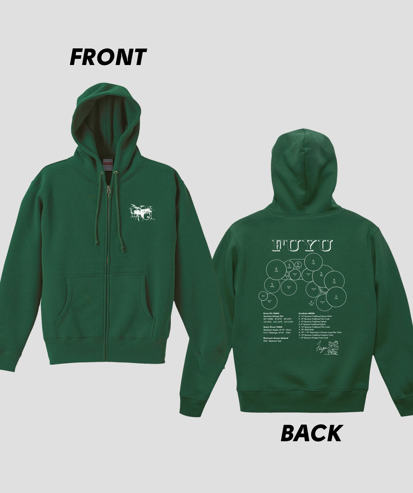 Drummer's Set Up Vol.07 FUYU “Hoodie”