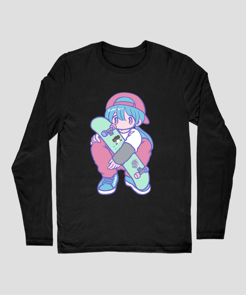 「にゅースケーターガール」 / 微々子(ロンT)