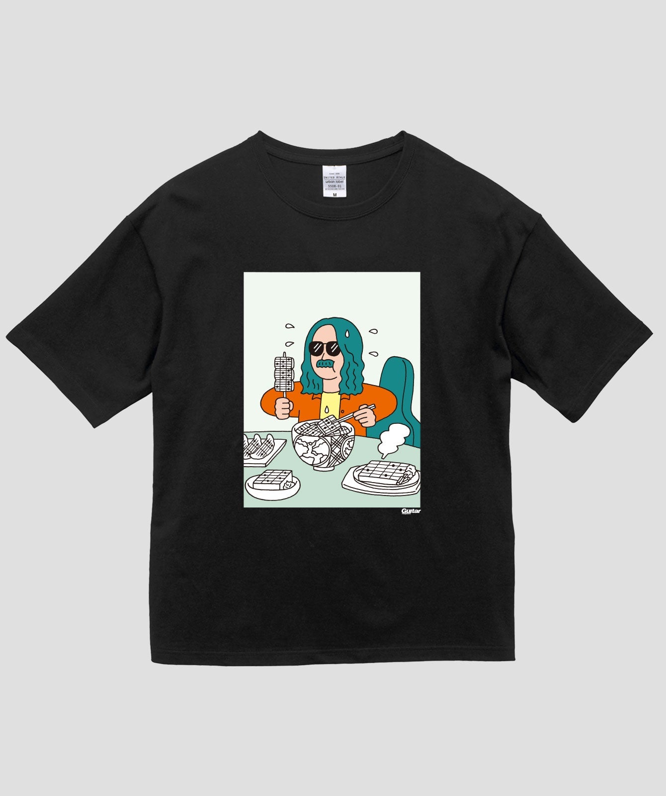 ギター・マガジン×朝野ペコ『ギター・コード飯バイキング』ビッグシルエット Tシャツ Type B