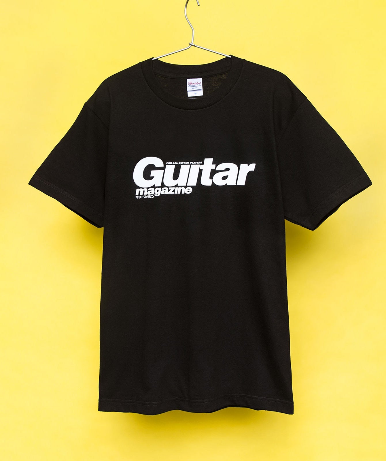ギター・マガジン(Guitar Magazine)ロゴ 半袖T ブラック×ホワイト