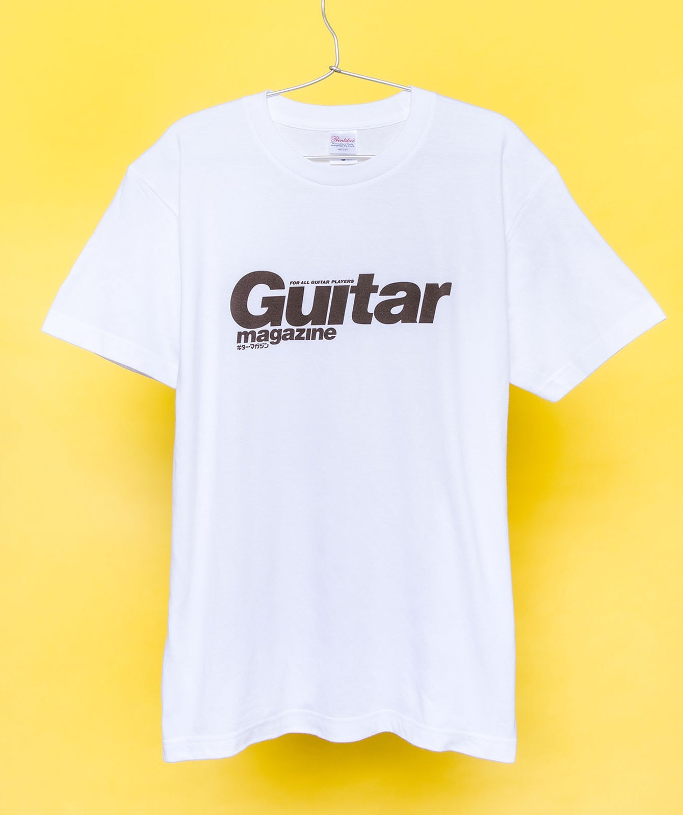 ギター・マガジン(Guitar Magazine)ロゴ 半袖T ホワイト×ブラック
