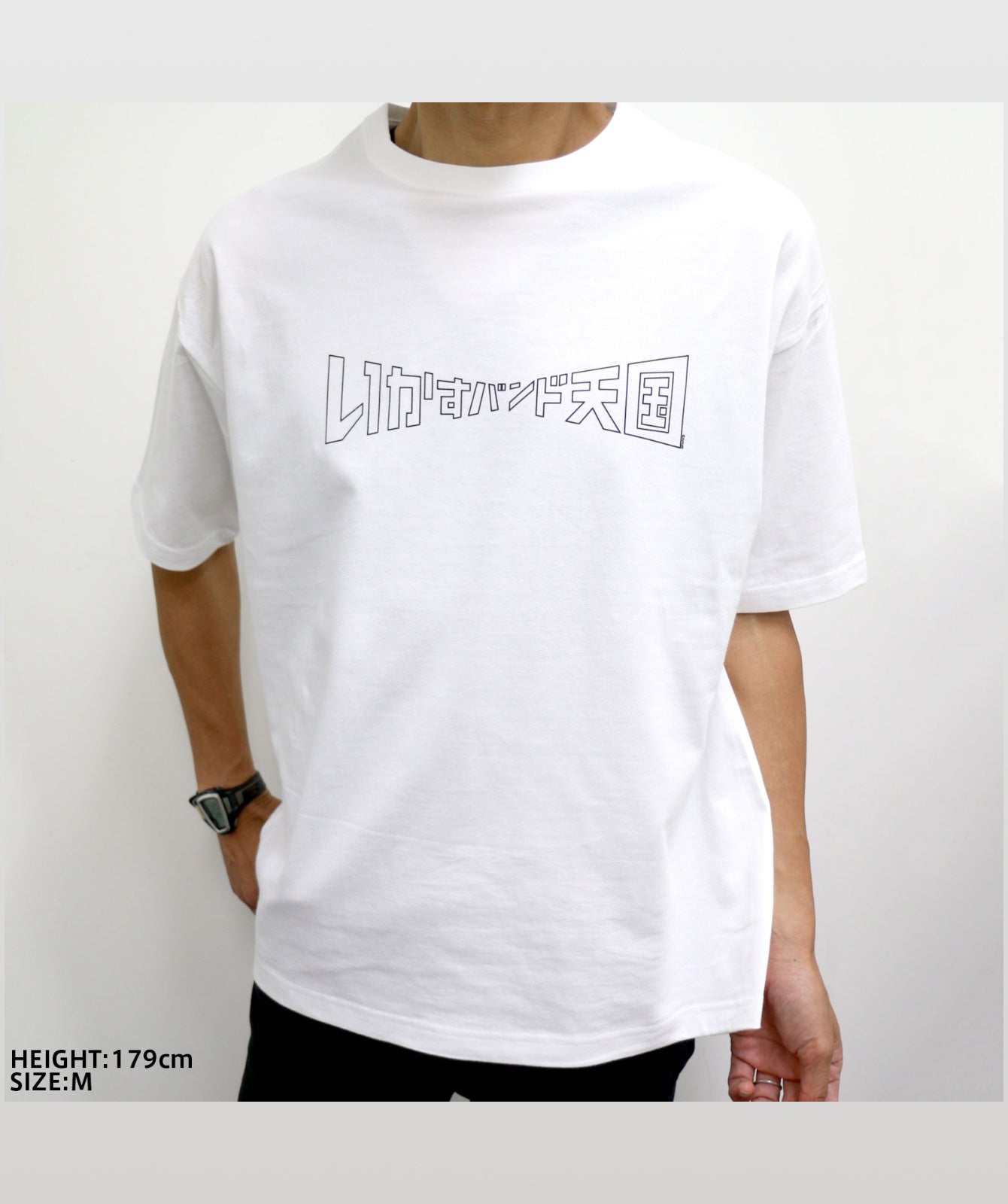 【ビッグシルエットT】ブラック×ホワイト