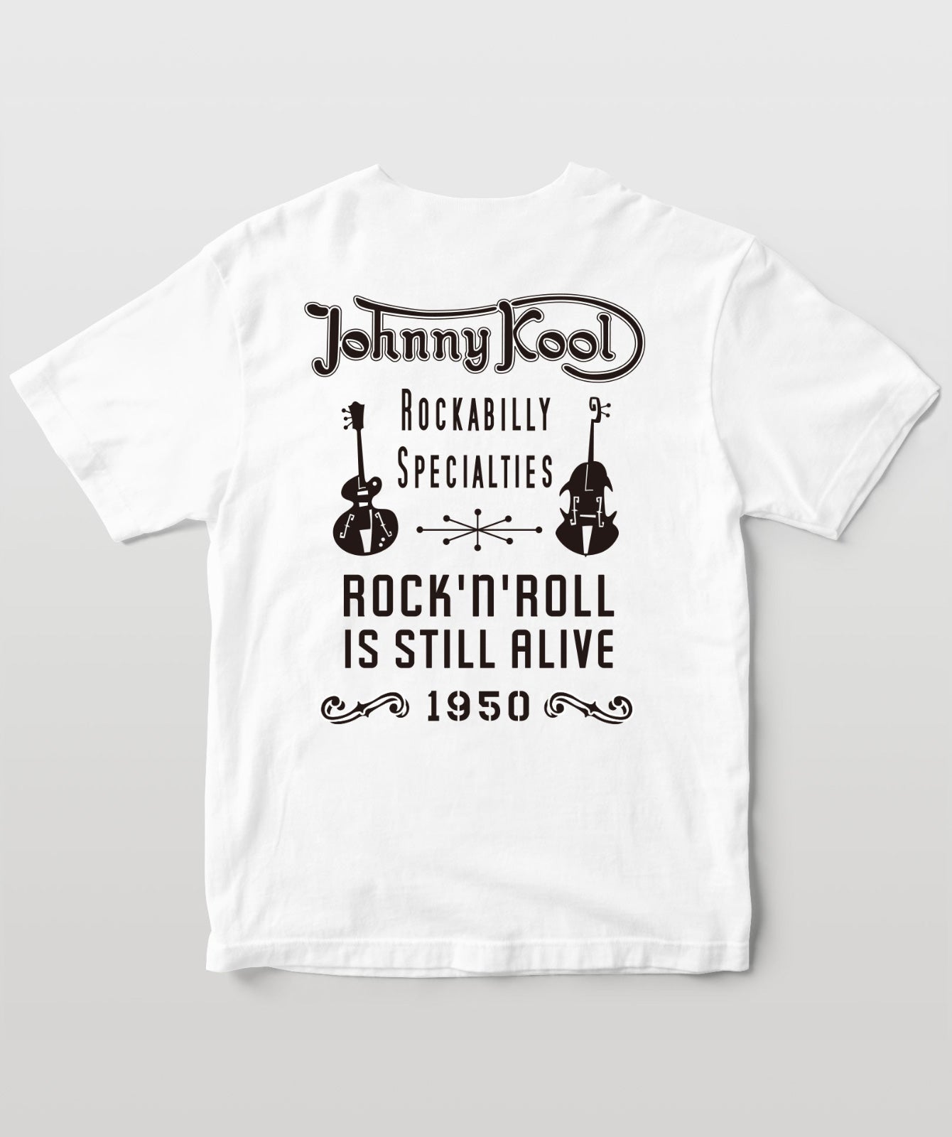 ヒョウ柄エフホールTシャツ ホワイト