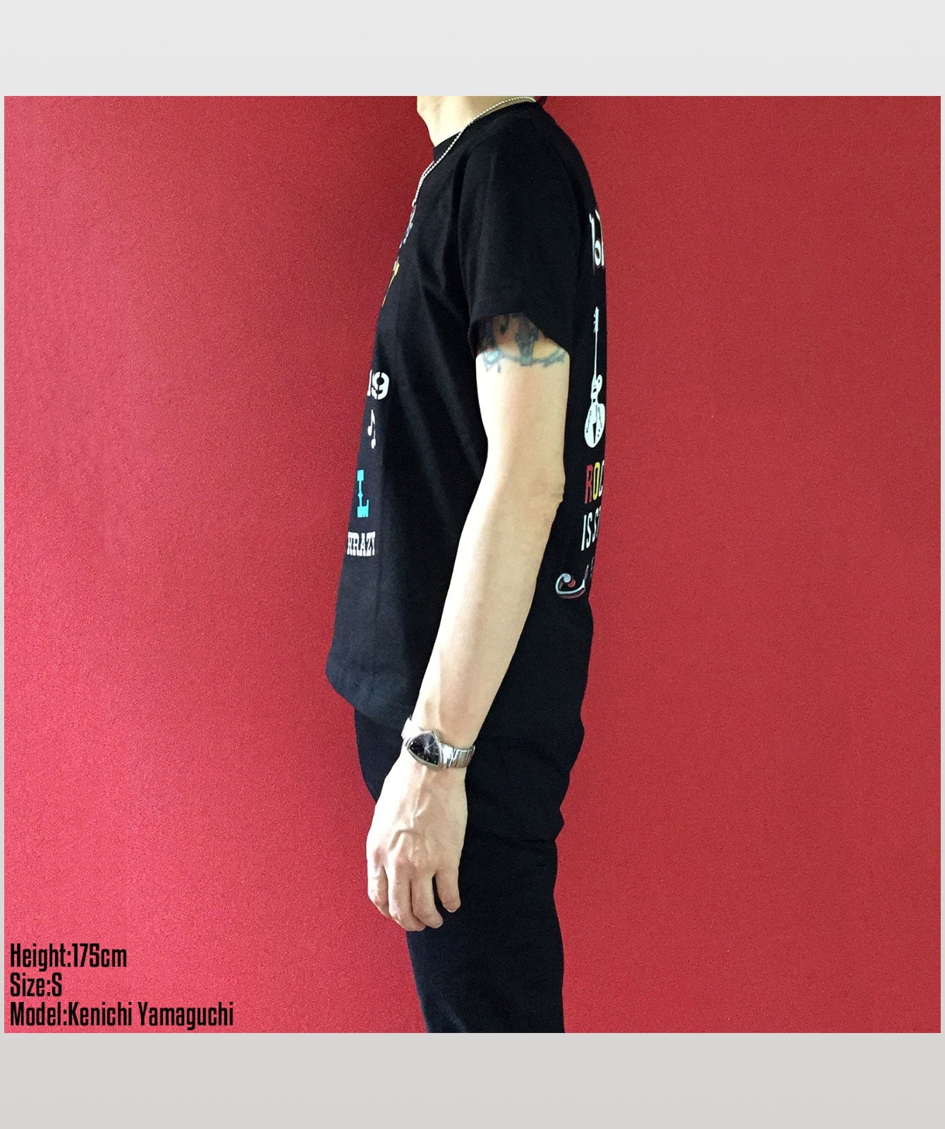 ヒョウ柄エフホールTシャツ ホワイト