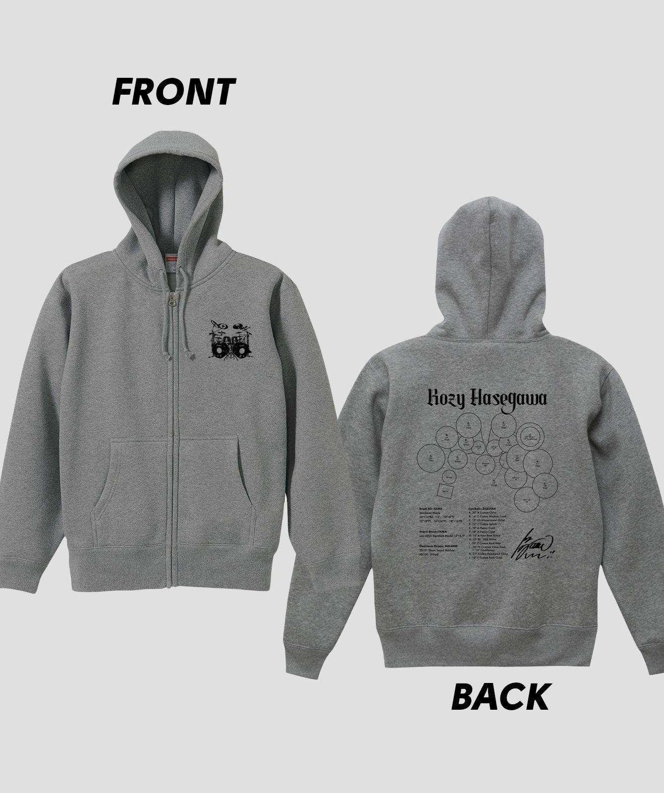 Drummer's Set Up Vol.03 長谷川 浩二 “Hoodie”