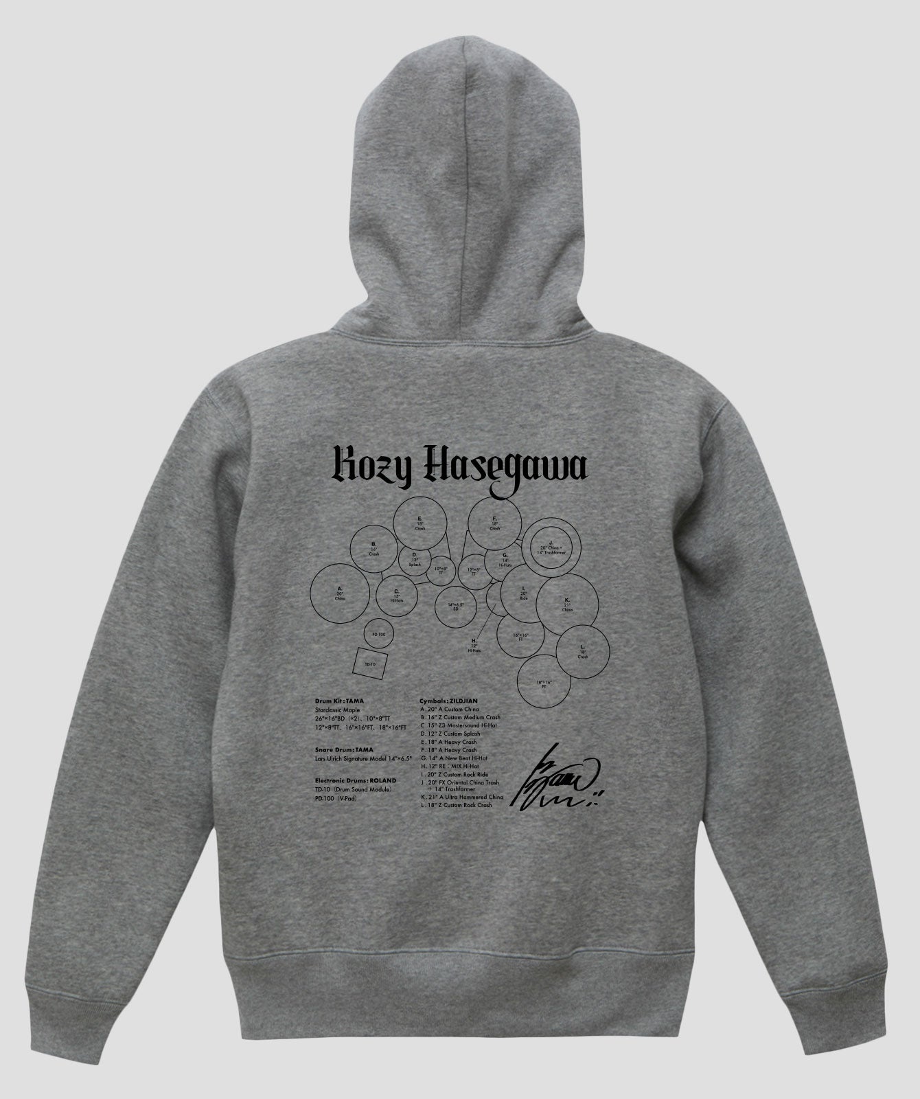 Drummer's Set Up Vol.03 長谷川 浩二 “Hoodie”