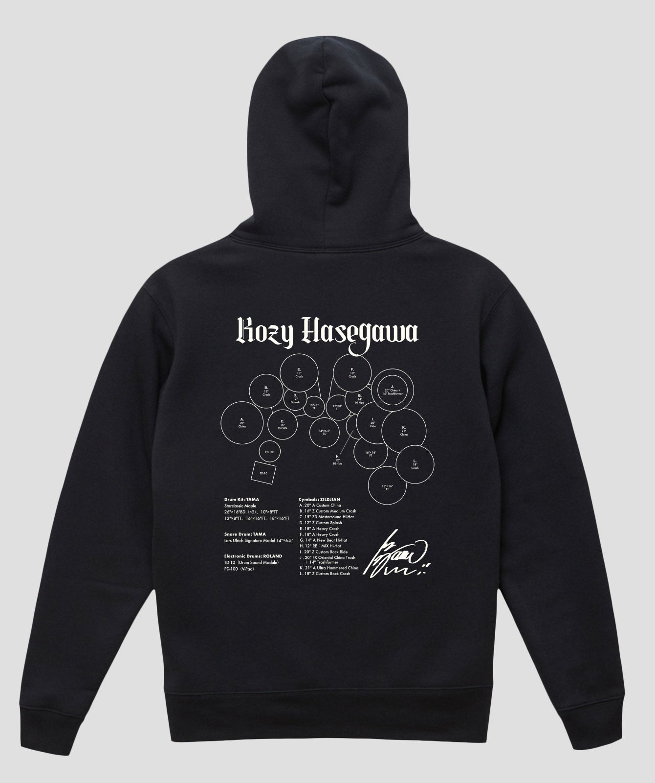 Drummer's Set Up Vol.03 長谷川 浩二 “Hoodie”