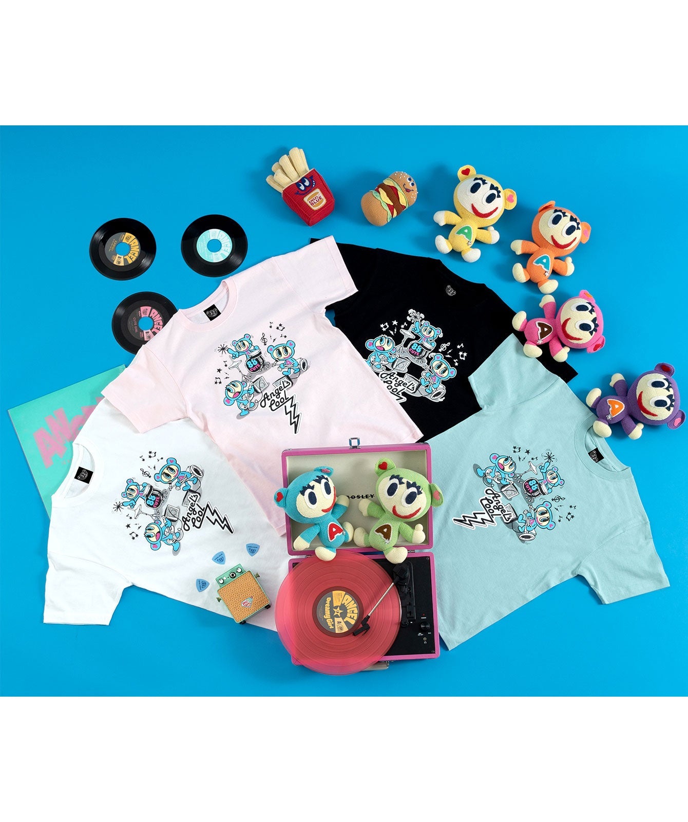 【期間限定】エンジェルブルー・ナカムラくん復刻バンドTシャツ(ナカムラくんピック付き)