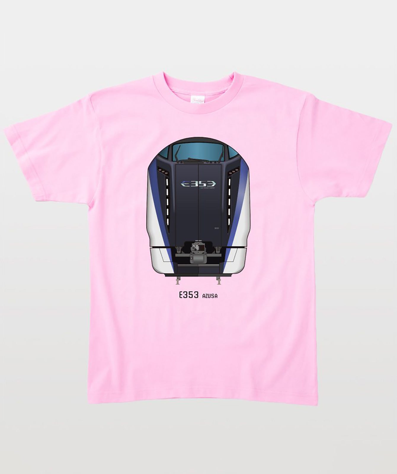 電車の顔図鑑Tシャツ E353系あずさ Type A