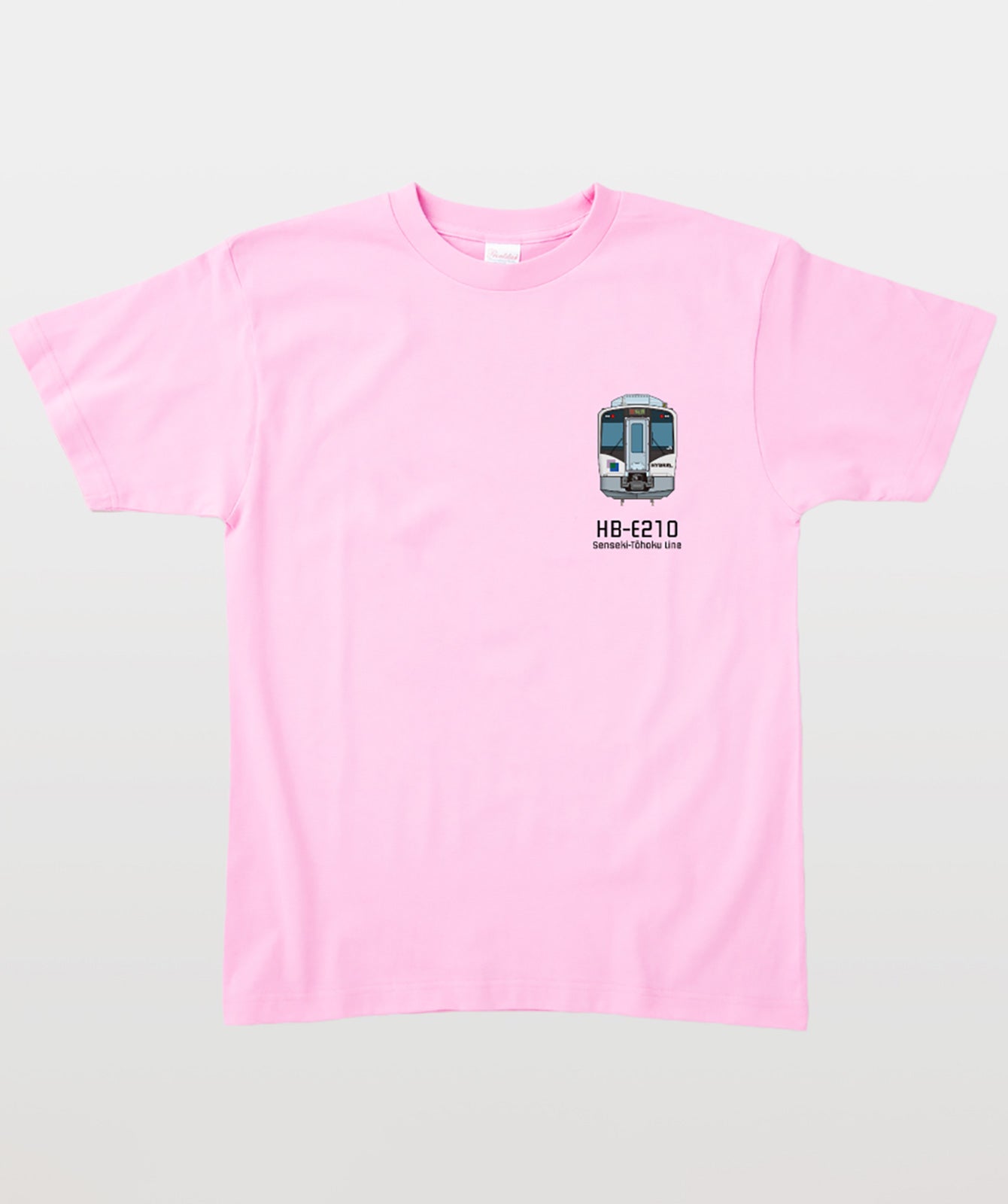 電車の顔図鑑Tシャツ HB-E210系仙石東北ライン Type B