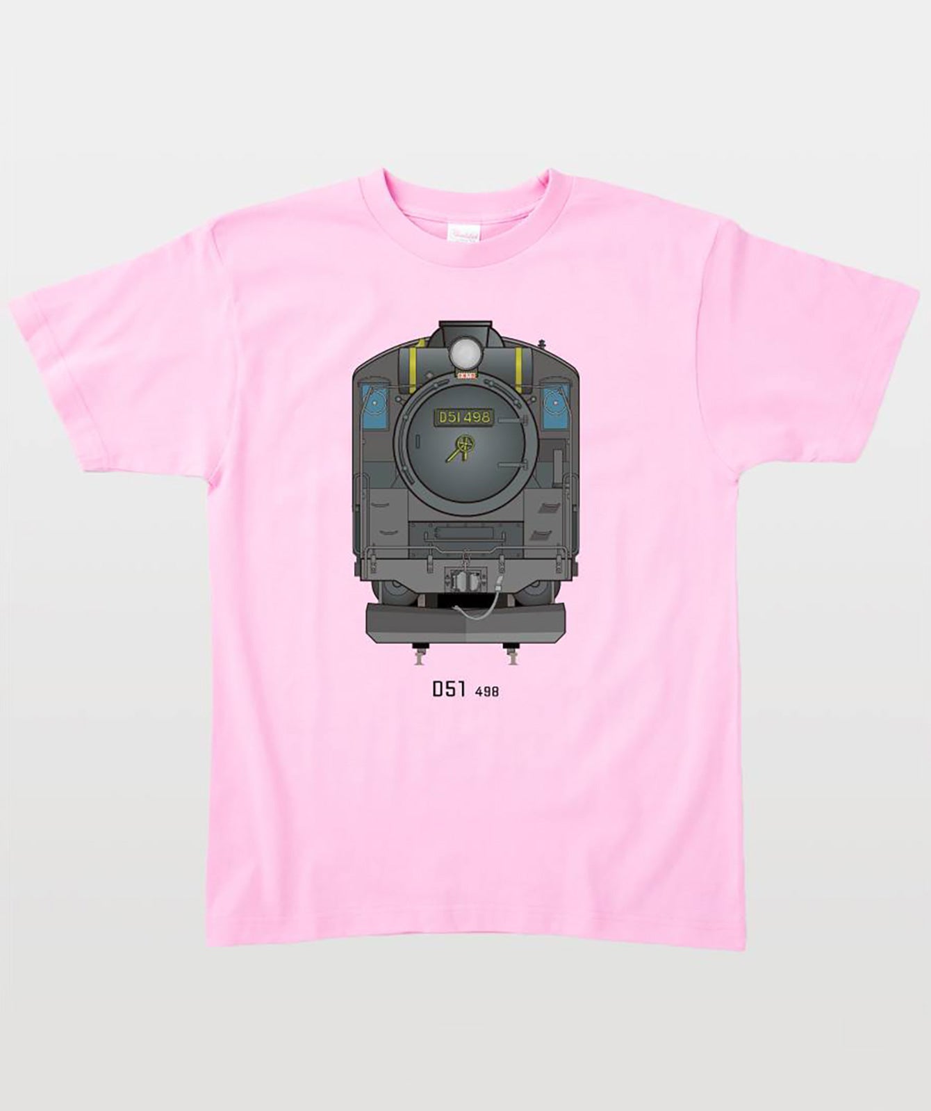 電車の顔図鑑Tシャツ D51形498号機 Type A