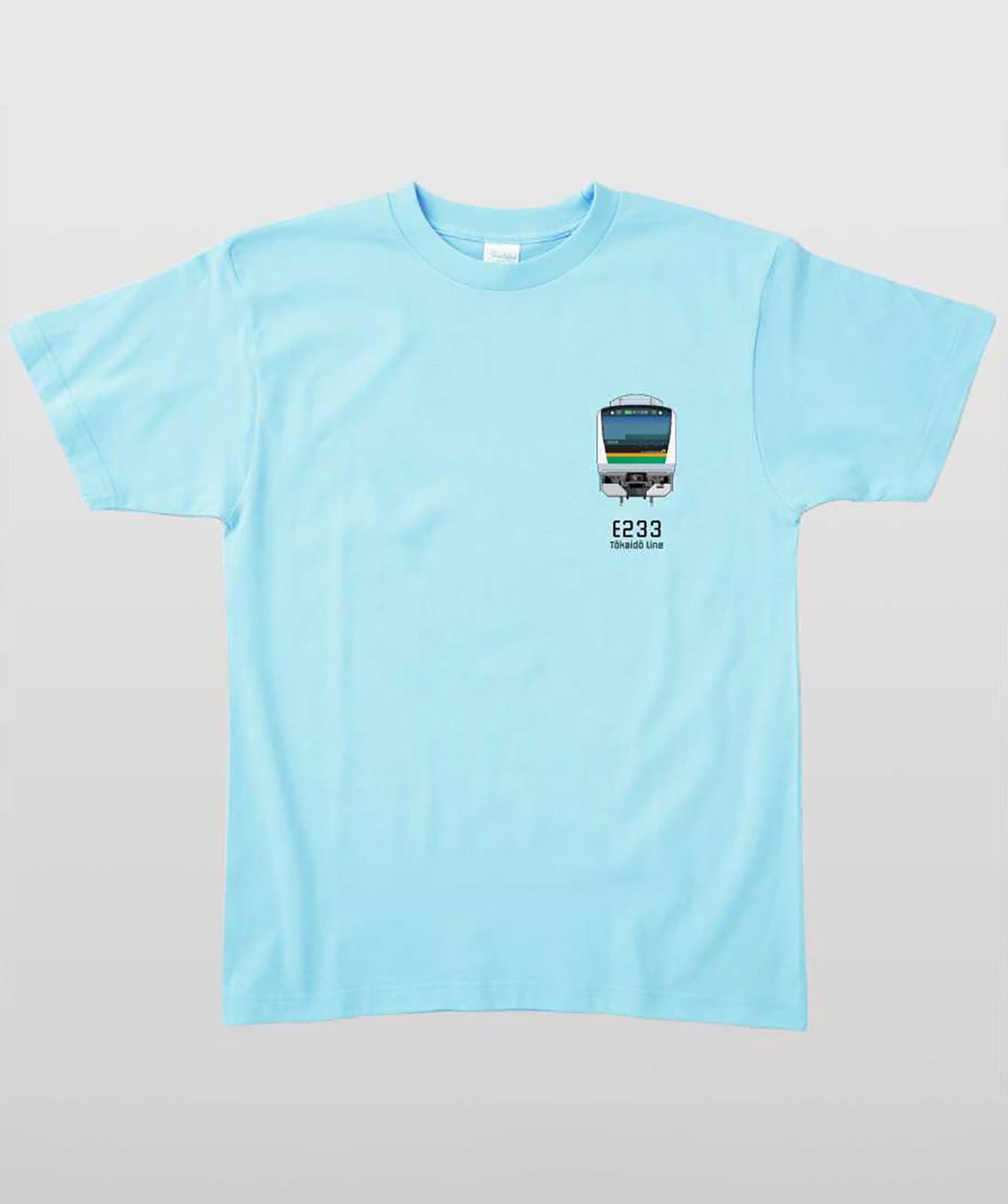 電車の顔図鑑Tシャツ E233系東海道線 Type B