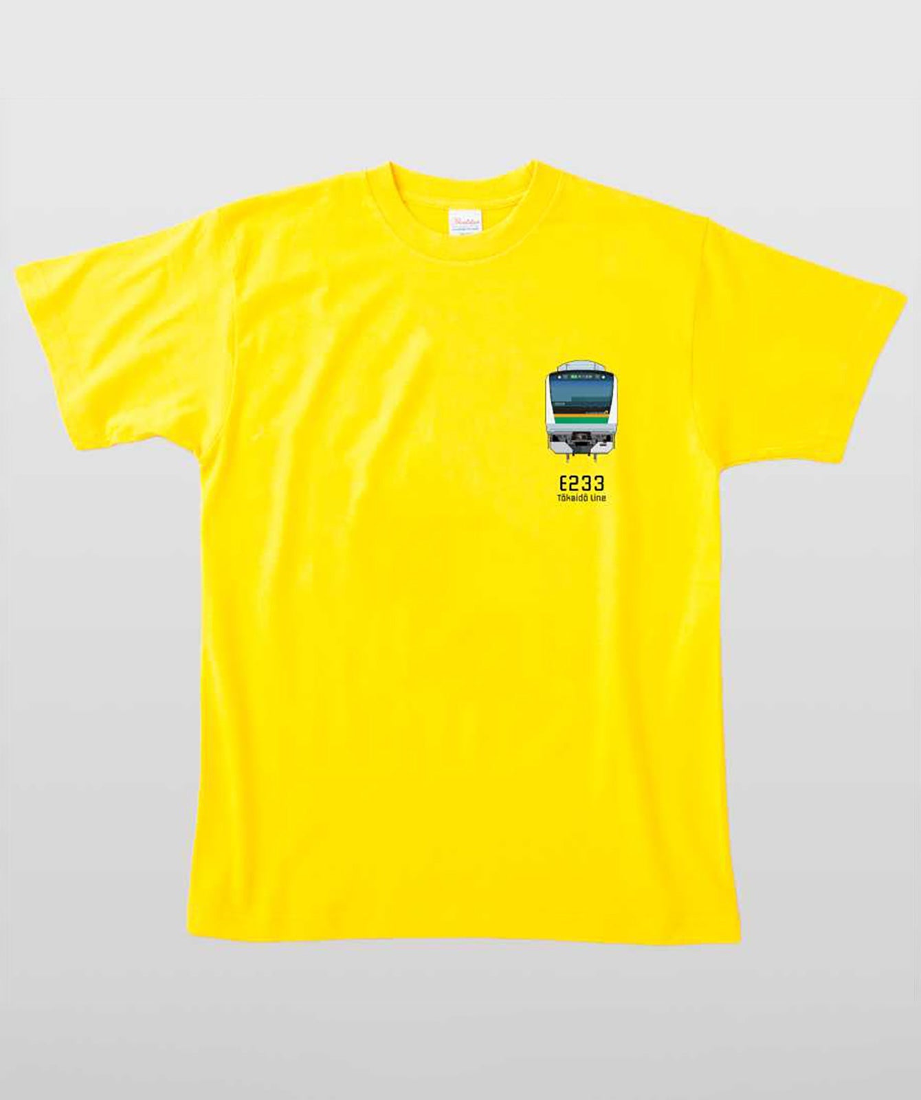 電車の顔図鑑Tシャツ E233系東海道線 Type B