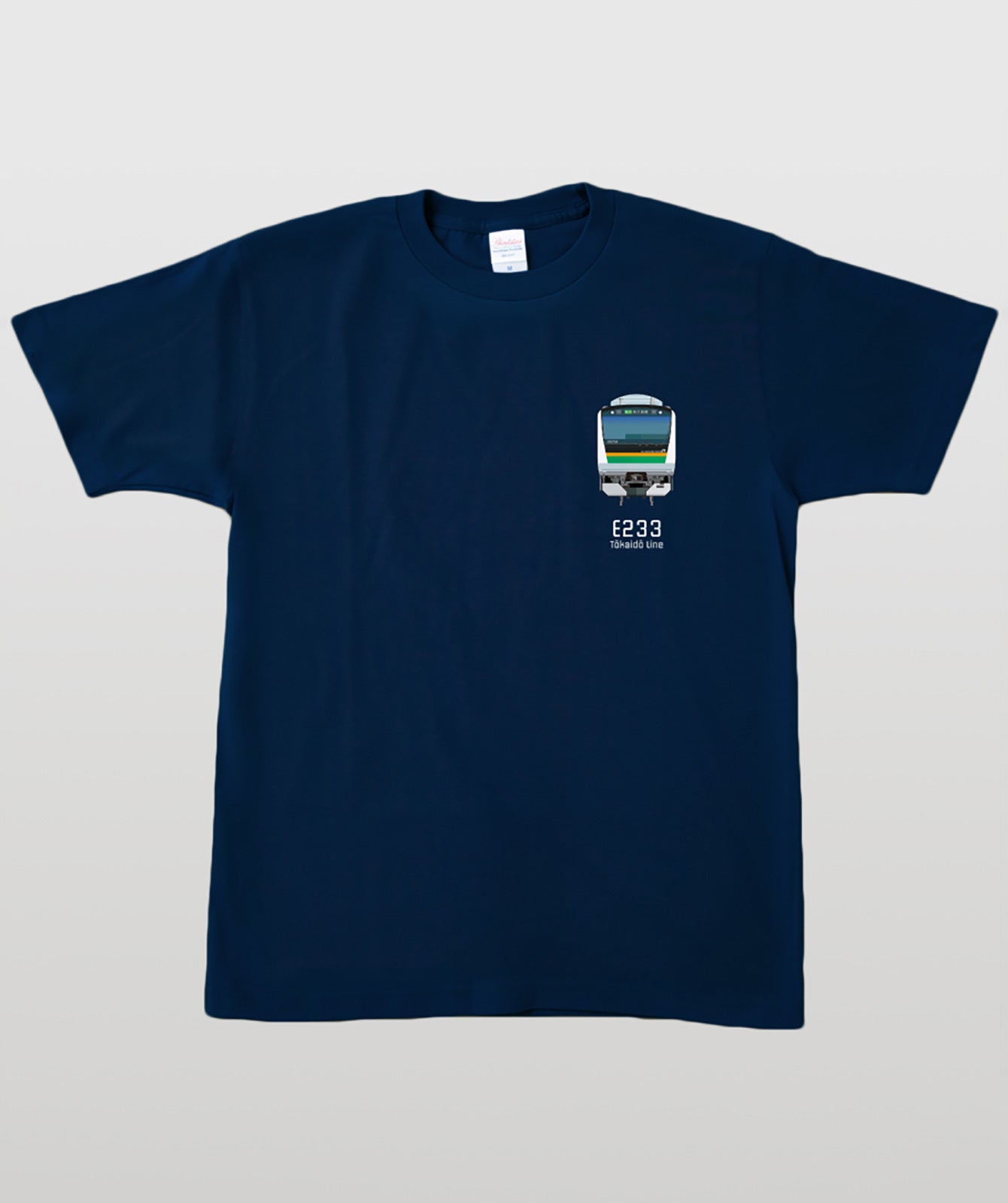 電車の顔図鑑Tシャツ E233系東海道線 Type B