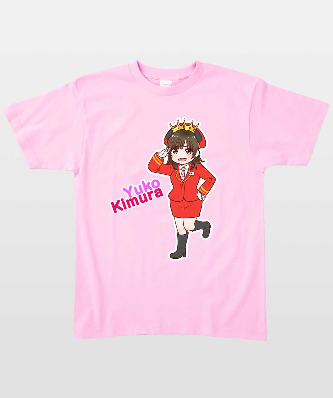 鉄旅タレント木村裕子Tシャツ 完乗女王イラスト Type A