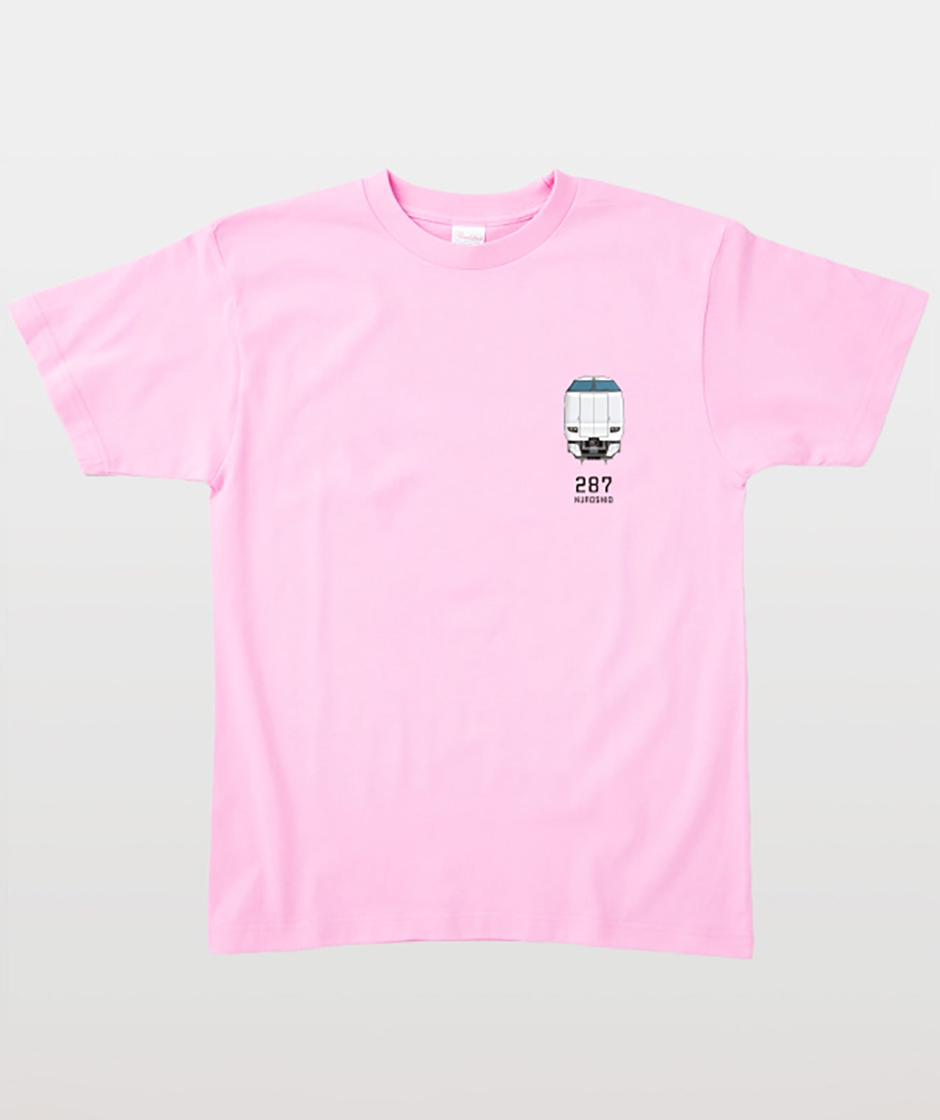 電車の顔図鑑Tシャツ 287系くろしお Type B