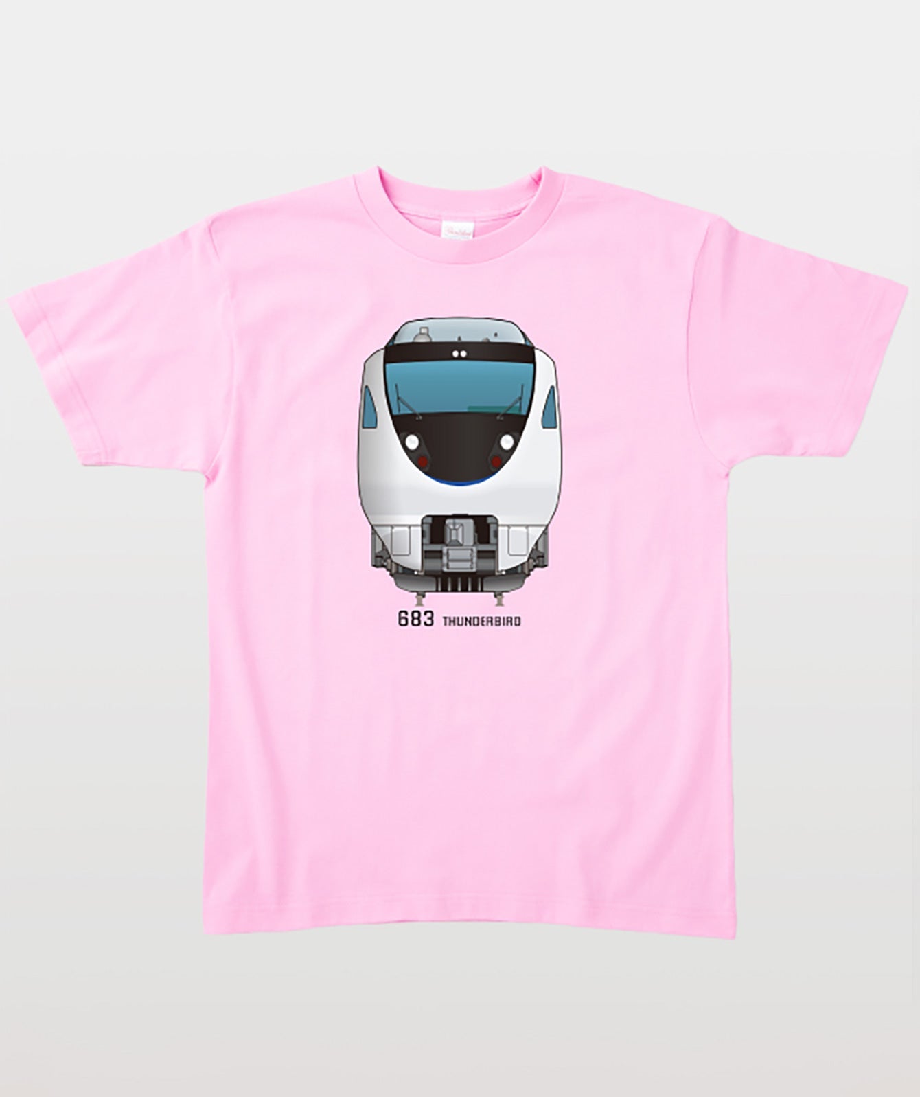 電車の顔図鑑Tシャツ 683系0番台サンダーバードType A