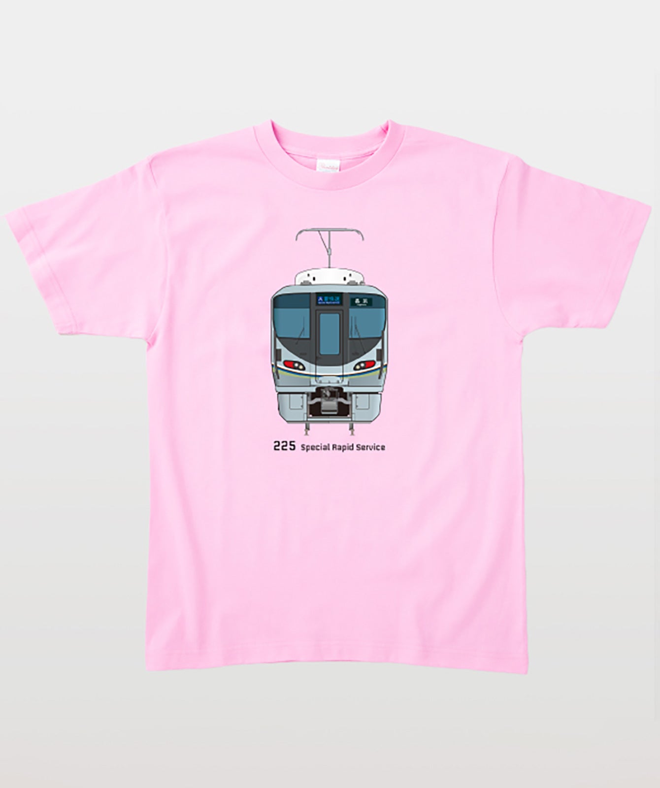 電車の顔図鑑Tシャツ 225系100番台新快速 Type A