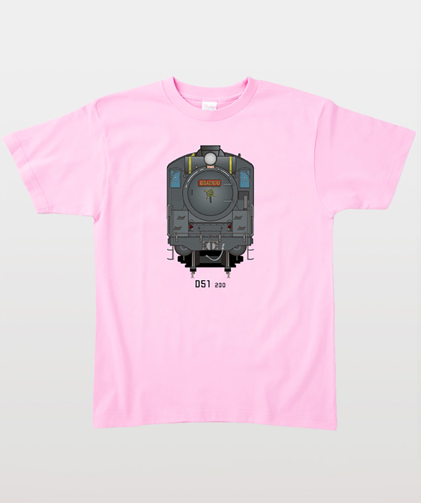 電車の顔図鑑Tシャツ D51形200号機 Type A