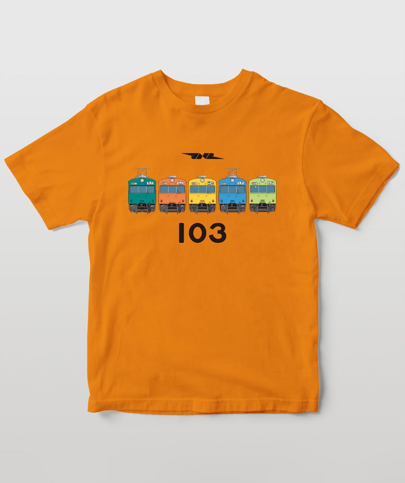 電車の顔図鑑Tシャツ 国鉄型103系電車5色 TypeA