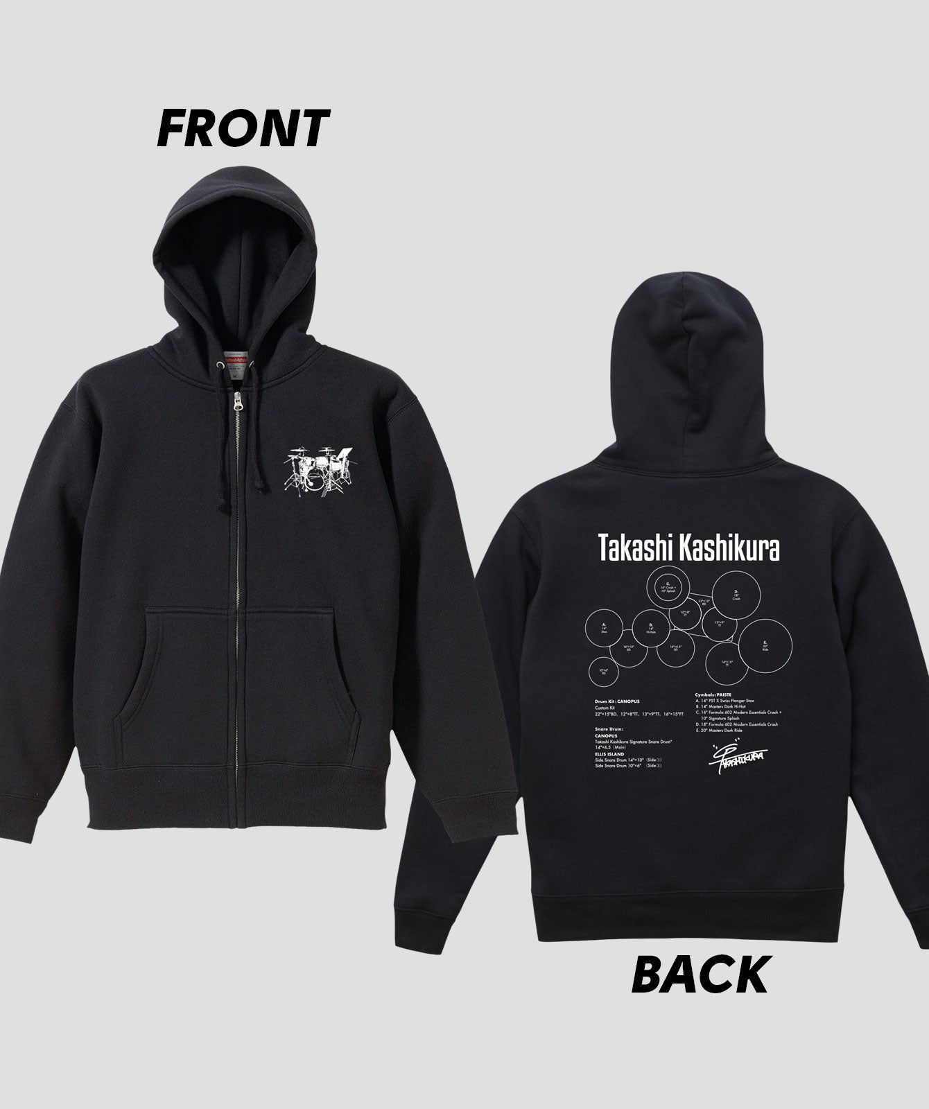 Drummer's Set Up Vol.06 柏倉 隆史 “Hoodie”