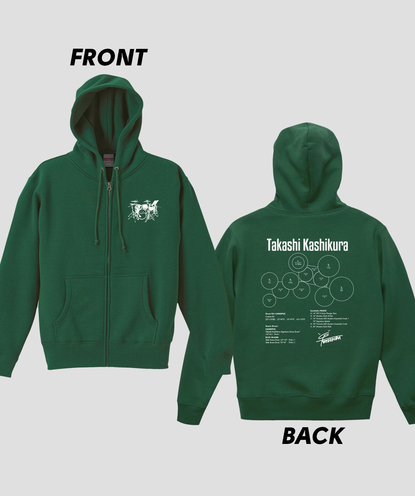 Drummer's Set Up Vol.06 柏倉 隆史 “Hoodie”