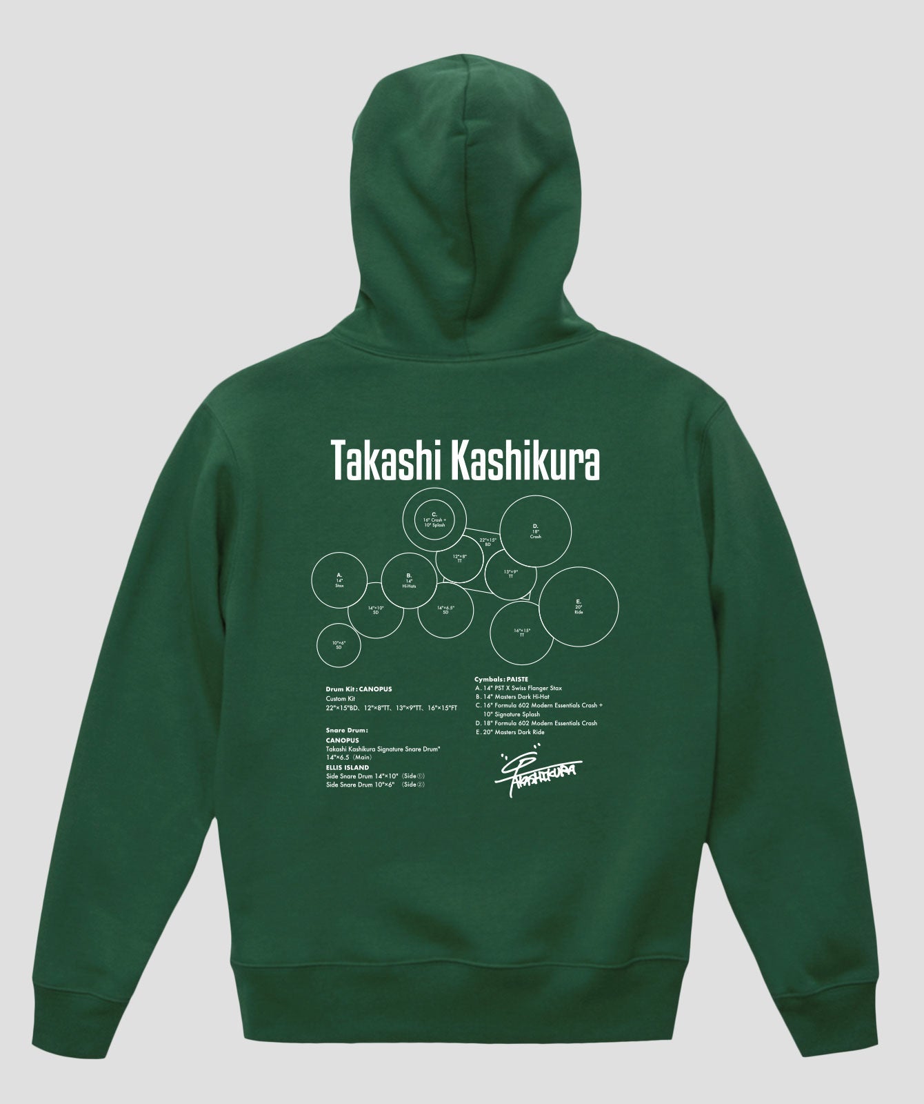 Drummer's Set Up Vol.06 柏倉 隆史 “Hoodie”