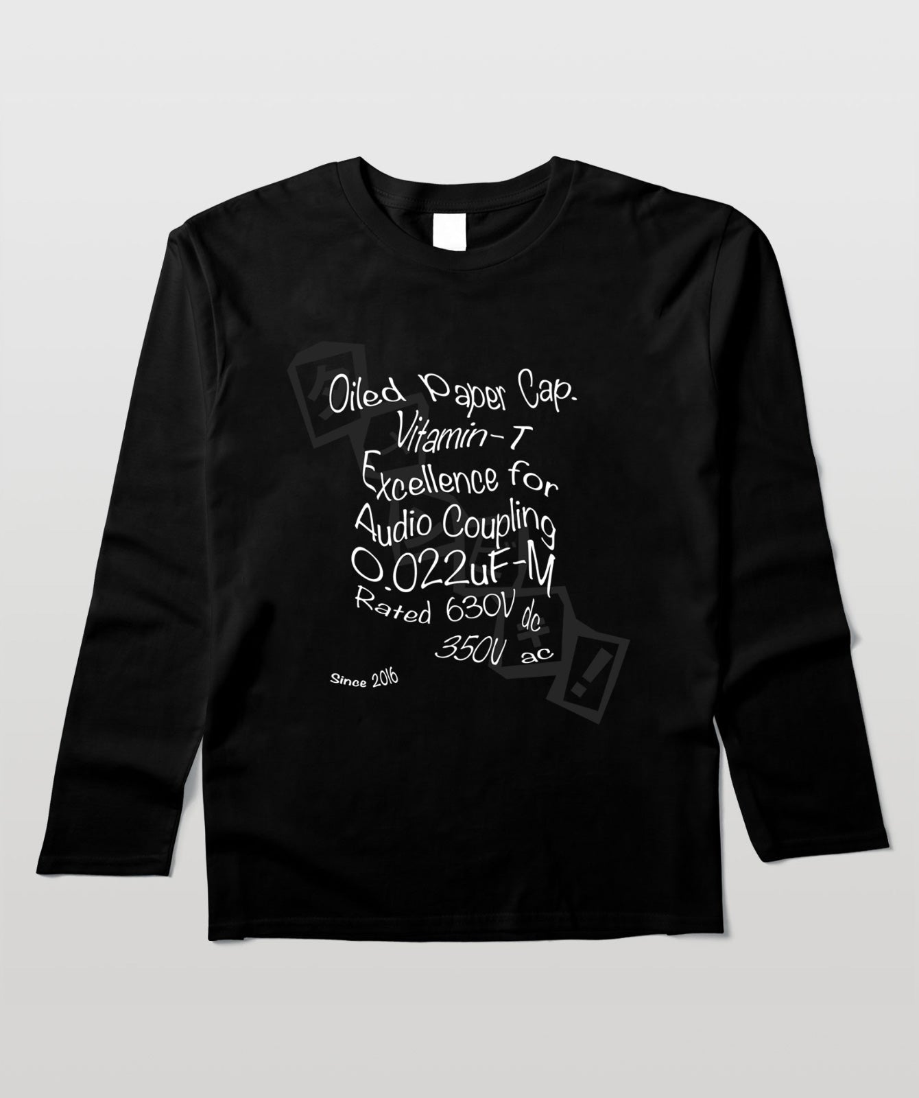 タメシビキ!(コンデンサーVer.1)・長袖Tシャツ