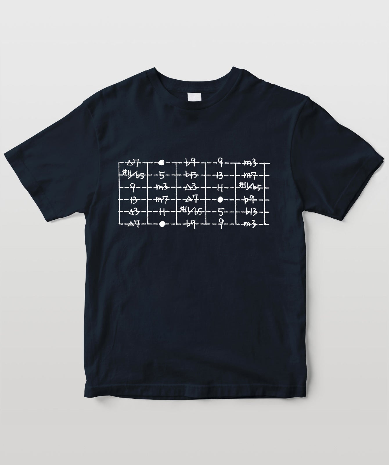 指板の音程暗記Tシャツ