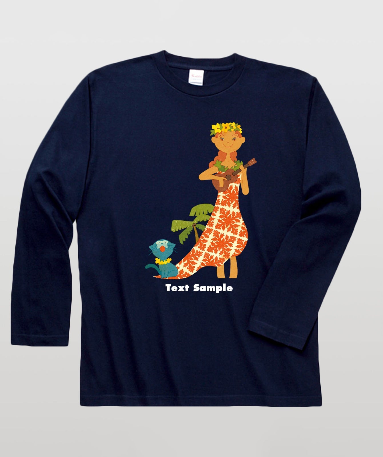 ■文字入れ可■ オリジナルカバーイラスト長袖Tシャツ Vol.2